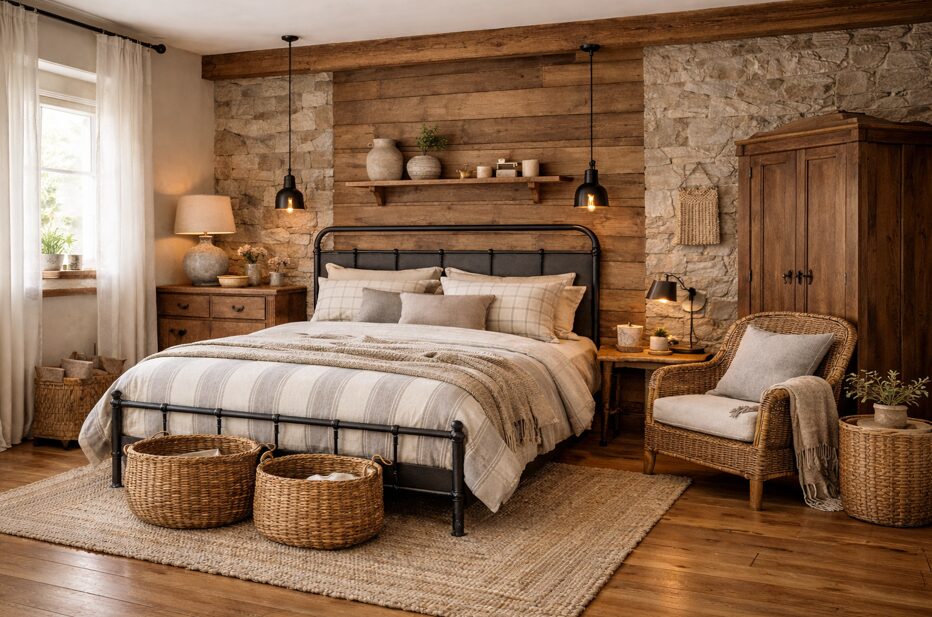 Choisir les bons matériaux pour une ambiance authentique dans la chambre parentale rustique