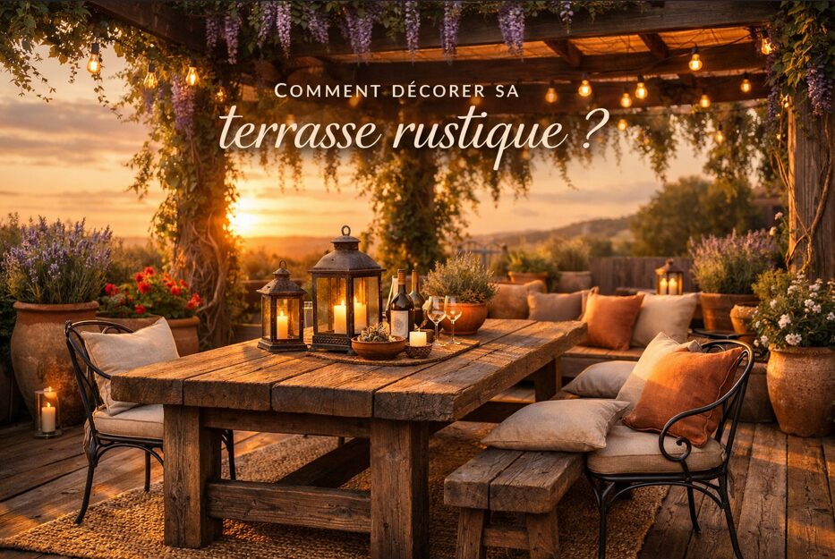 Les différents éléments de décoration pour sa terrasse rustique