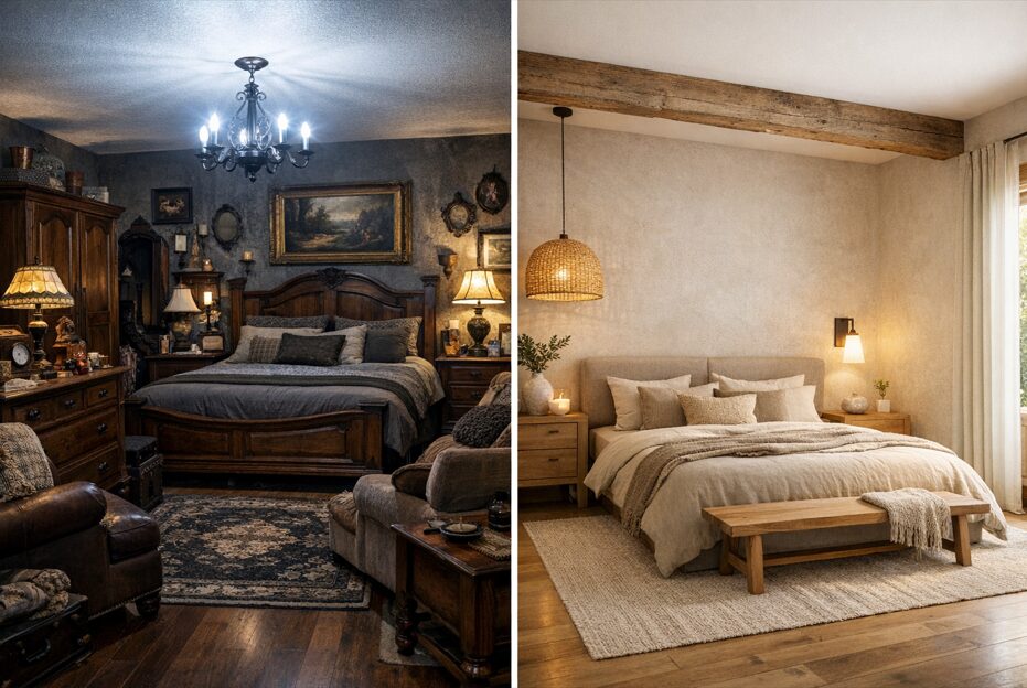 Les erreurs à éviter dans une décoration rustique de chambre parentale