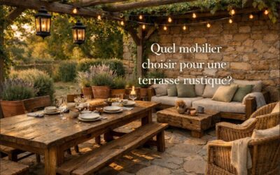 Quel mobilier choisir pour une terrasse rustique?
