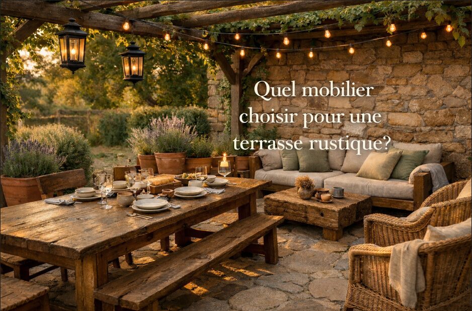 Mobilier pour une terrasse rustique Que choisir pour sa terrasse rustique