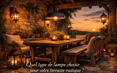 Quel type de lampe choisir pour votre terrasse rustique?